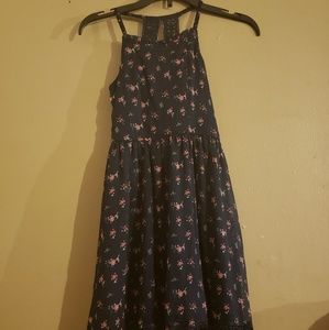 Girls floral size 7 new with tags navy and pink